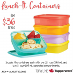 Tupperware lunch it containers